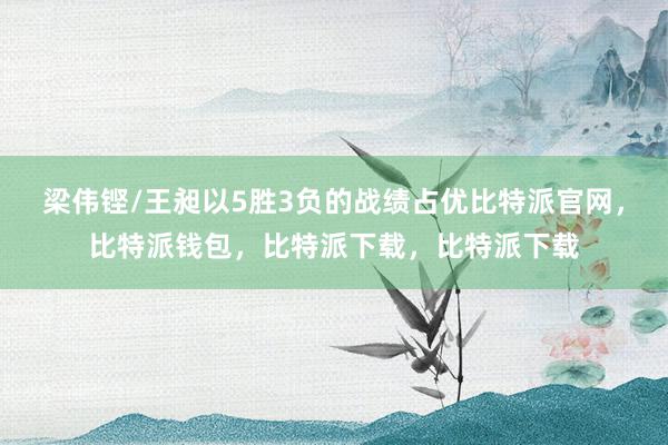 梁伟铿/王昶以5胜3负的战绩占优比特派官网，比特派钱包，比特派下载，比特派下载