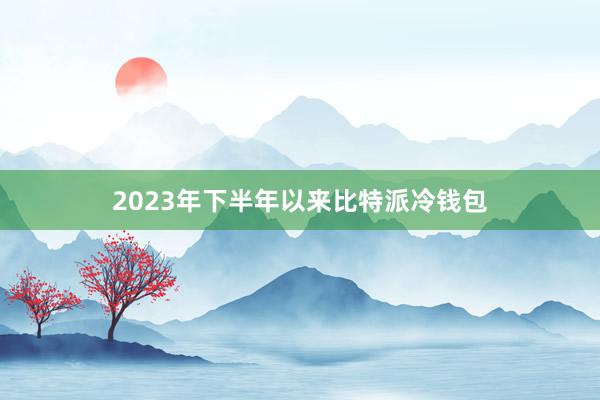 2023年下半年以来比特派冷钱包