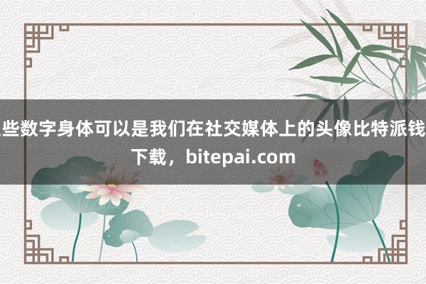 这些数字身体可以是我们在社交媒体上的头像比特派钱包下载，bitepai.com