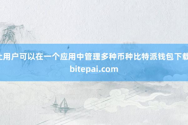 让用户可以在一个应用中管理多种币种比特派钱包下载，bitepai.com