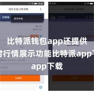 比特派钱包app还提供实时行情展示功能比特派app下载