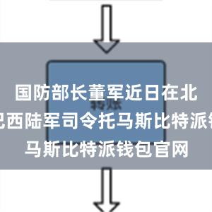 国防部长董军近日在北京会见巴西陆军司令托马斯比特派钱包官网